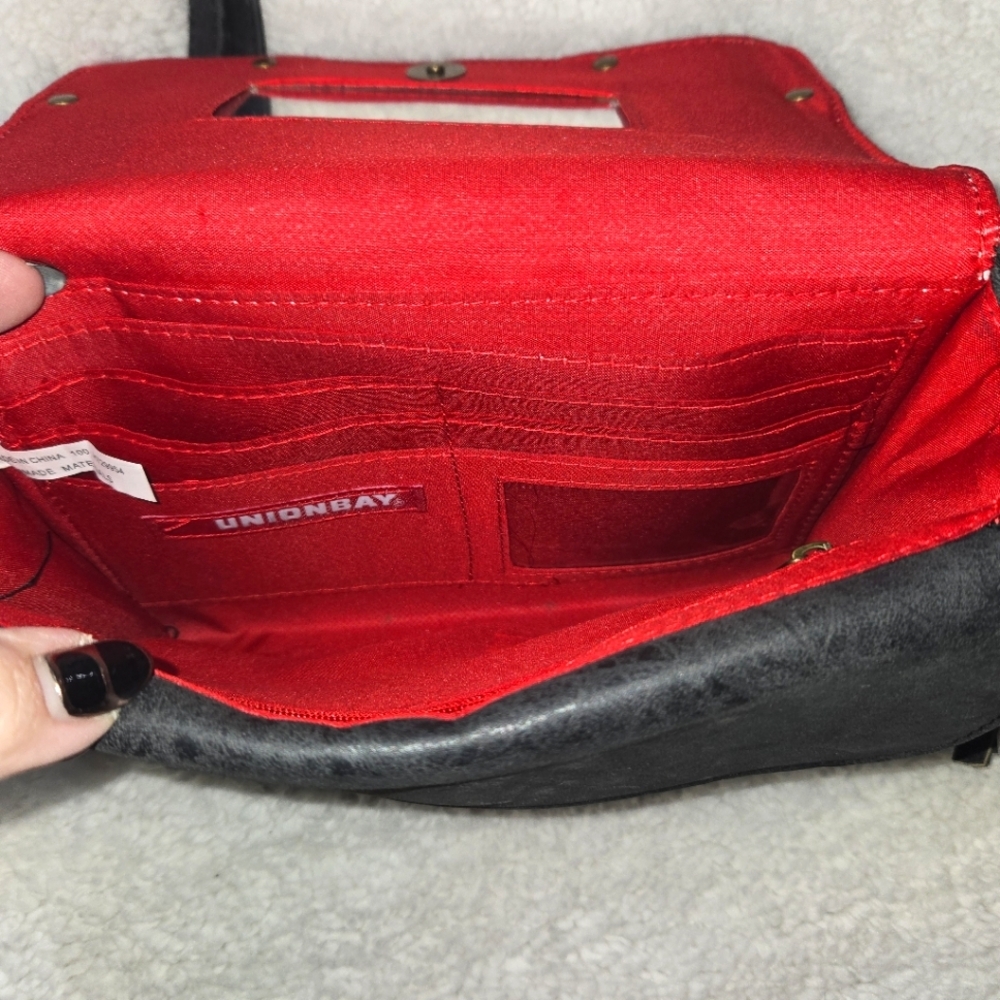UNIONBAY Transforms 2 Crossbody Clutch OR Wallet W/ Mirror WESTERN TASSELS EUC - Picture 6 of 8